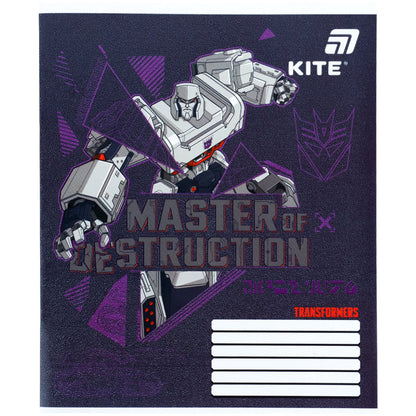 Зошит шкільний Kite Transformers TF26-235, 12 аркушів, коса лінія