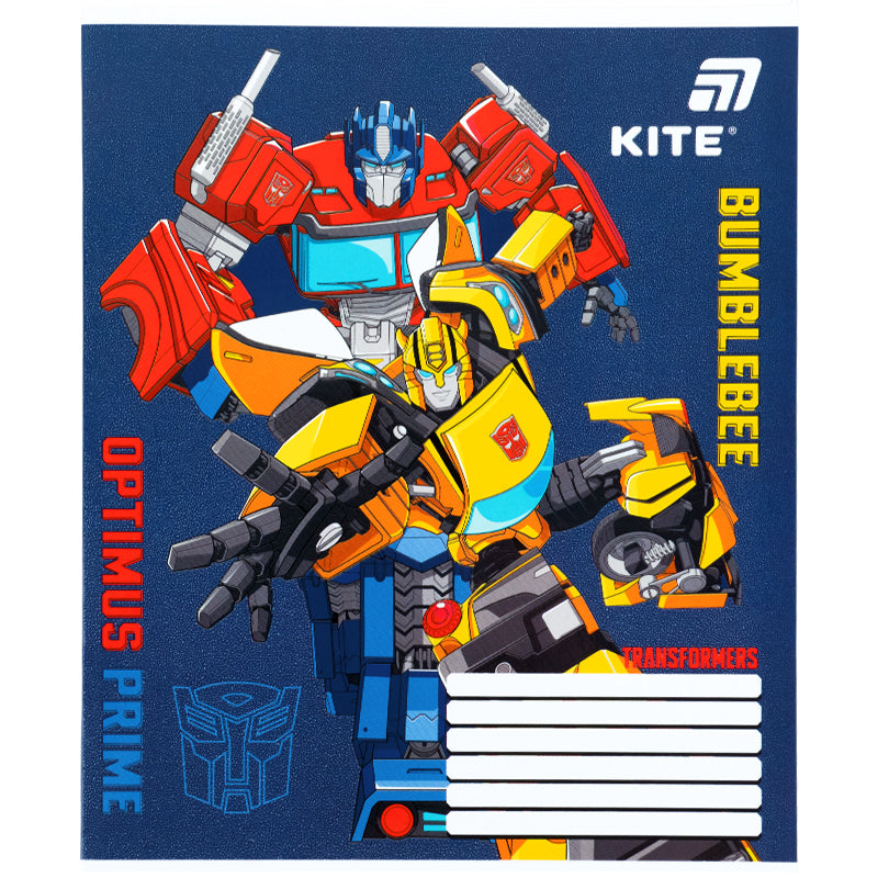 Зошит шкільний Kite Transformers TF26-235, 12 аркушів, коса лінія