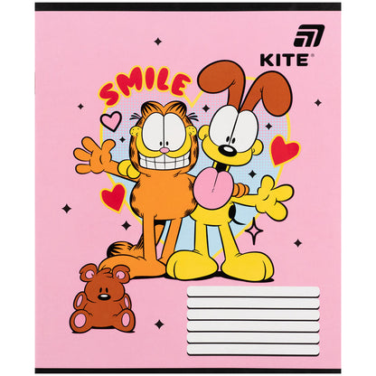 Зошит шкільний Kite Garfield GF26-235, 12 аркушів, коса лінія