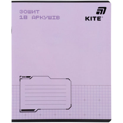 Зошит шкільний Kite One color K26-236-1, 18 аркушів, клітинка