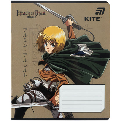 Зошит шкільний Kite Attack on Titan  AT26-236, 18 аркушів, клітинка