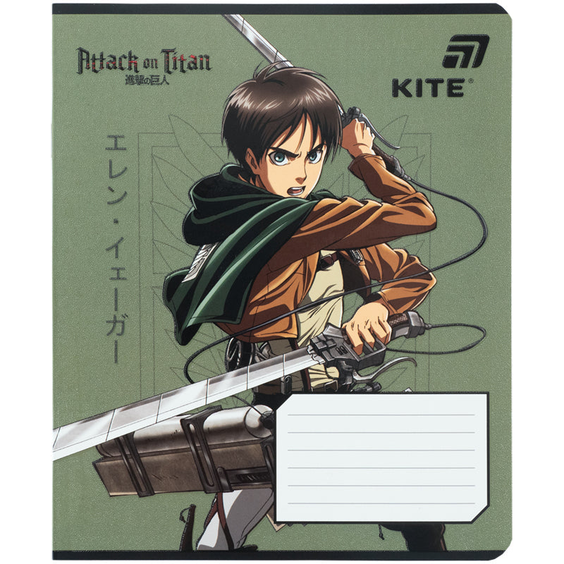 Зошит шкільний Kite Attack on Titan  AT26-236, 18 аркушів, клітинка