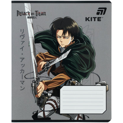 Зошит шкільний Kite Attack on Titan  AT26-236, 18 аркушів, клітинка