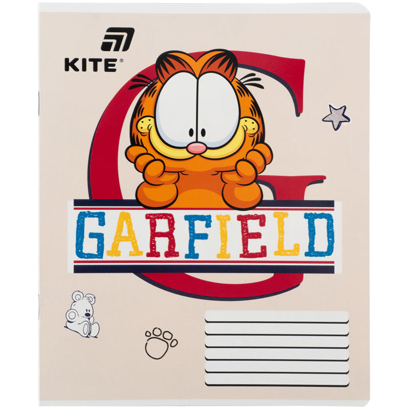 Зошит шкільний Kite Garfield GF26-236, 18 аркушів, клітинка