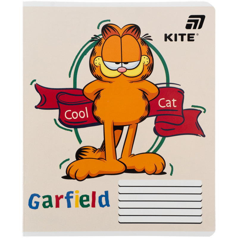 Зошит шкільний Kite Garfield GF26-236, 18 аркушів, клітинка