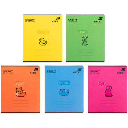 Зошит шкільний Kite One color K26-237-1, 18 аркушів, лінія