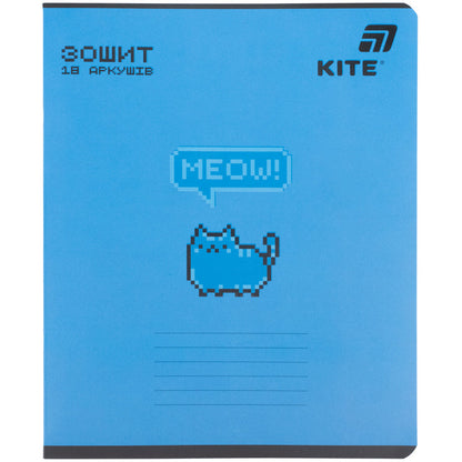 Зошит шкільний Kite One color K26-237-1, 18 аркушів, лінія