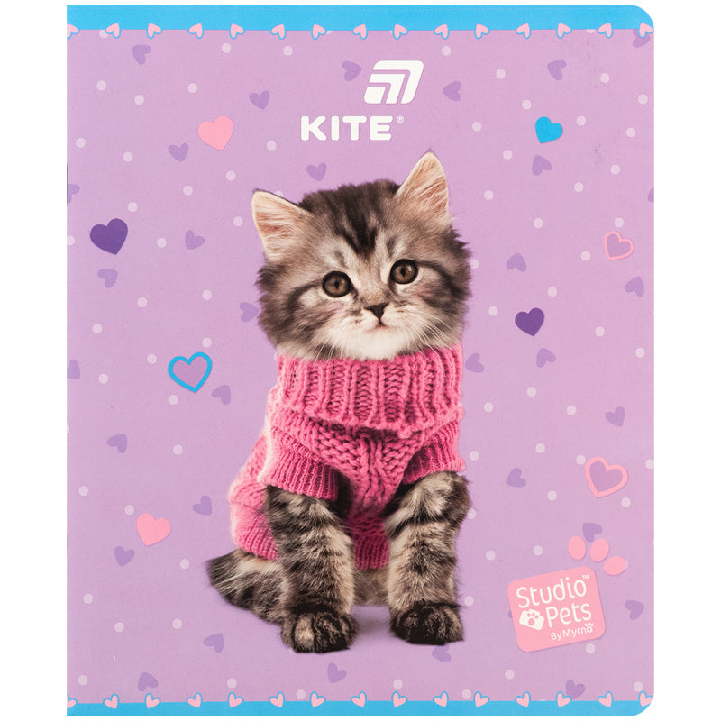 Зошит шкільний Kite Studio Pets SP26-238, 24 аркуші, клітинка