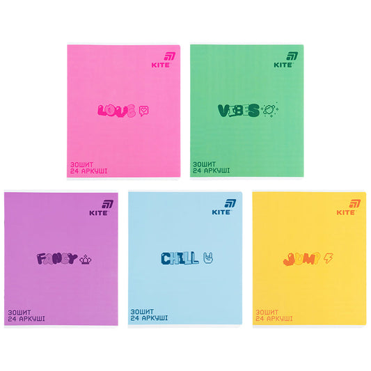 Зошит шкільний Kite One Color K26-239-1, 24 аркуші, лінія