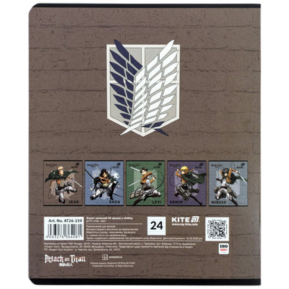 Зошит шкільний Kite Kite  AT26-239, 24 аркуші, лінія