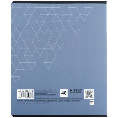 Зошит шкільний Kite K26-259-3, 48 аркушів, клітинка