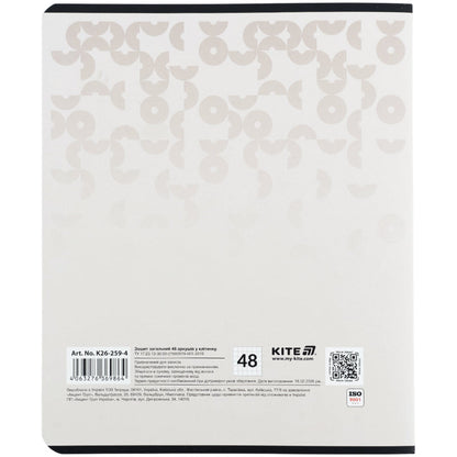 Зошит шкільний Kite K26-259-4, 48 аркушів, клітинка