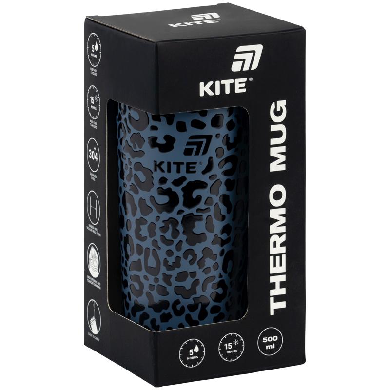 Термочашка Kite K26-1226-1, 500 мл, темно-сіра