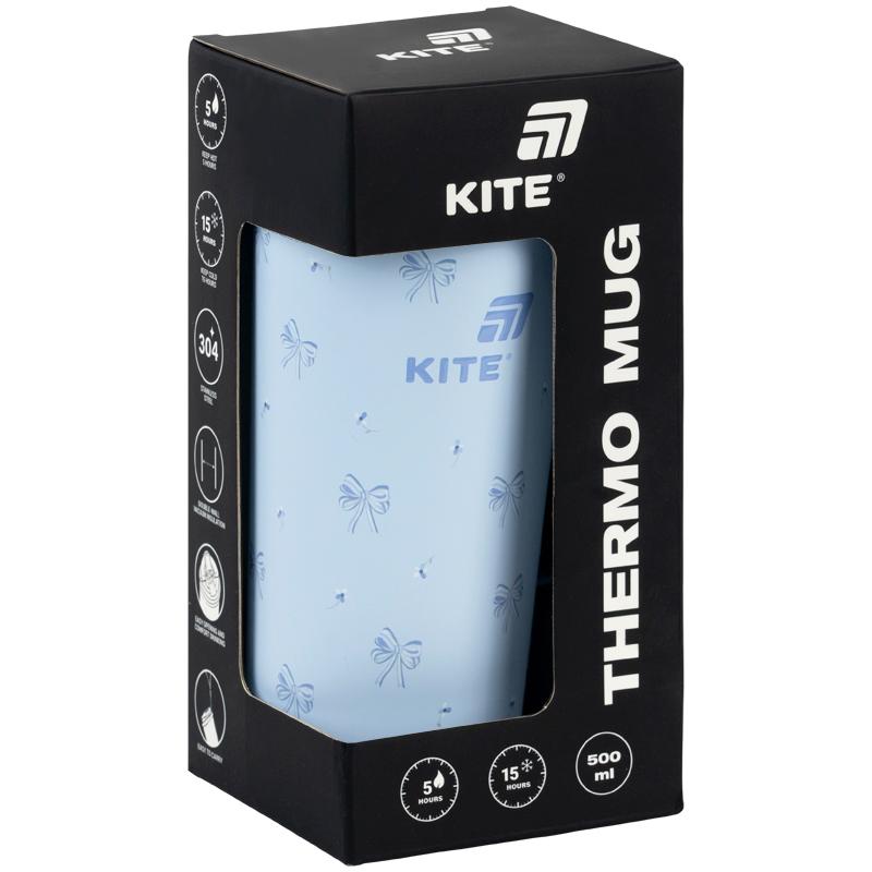 Термочашка Kite K26-1226-3, 500 мл, блакитна
