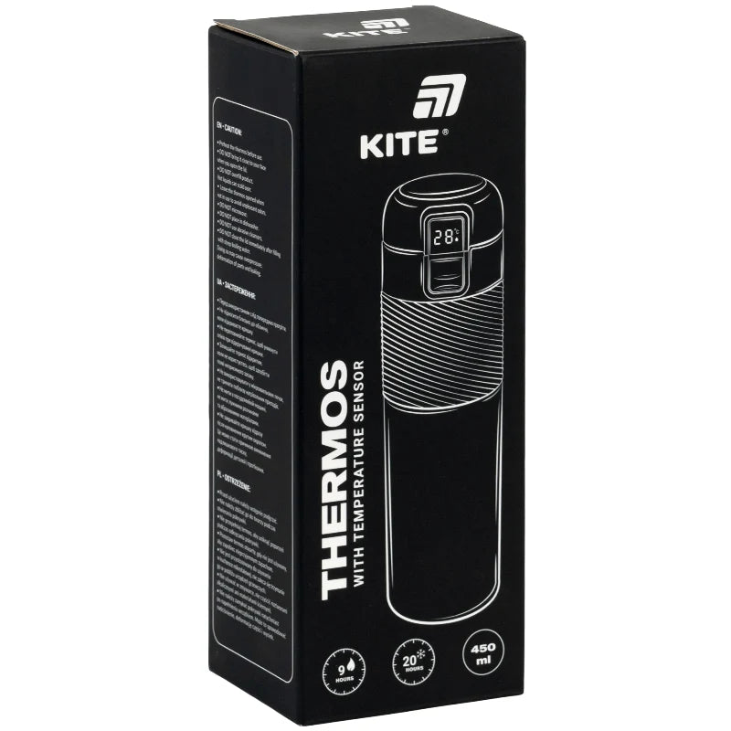 Термос із термодатчиком Kite K26-1227-1, 450 мл
