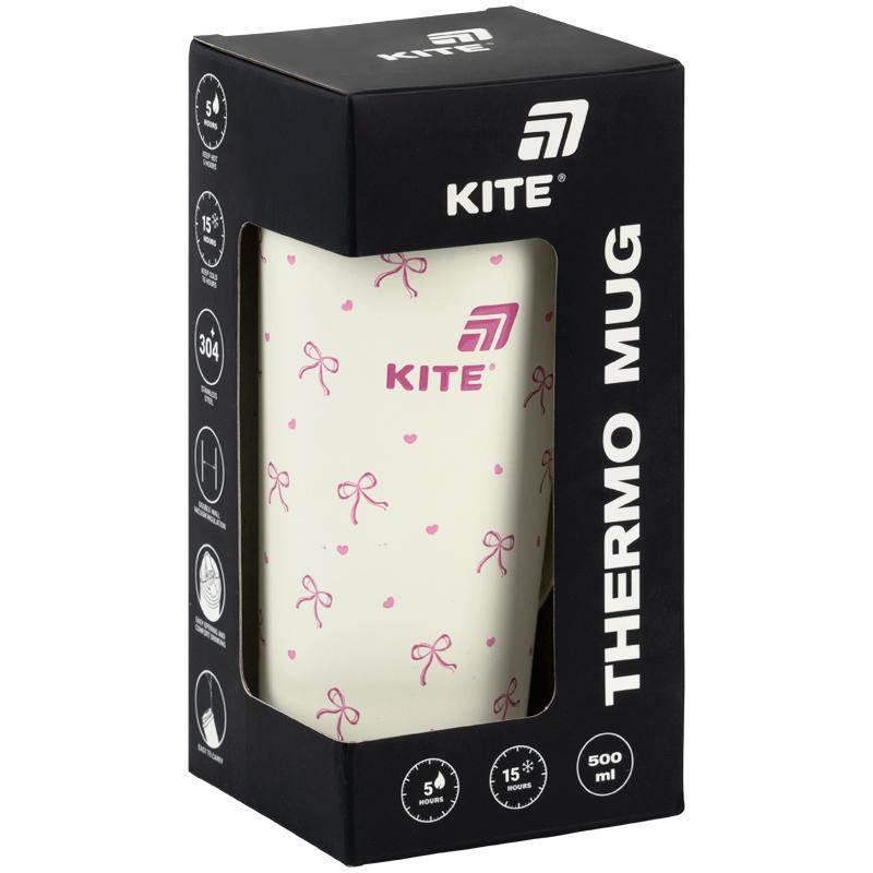 Термочашка Kite K26-1226-1, 500 мл, бежева
