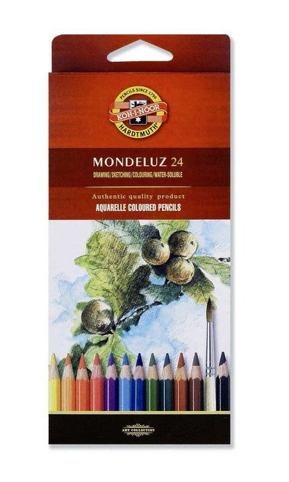 Олівці кольорові акварельні Koh-i-Noor Mondeluz 24 кольори (3718)