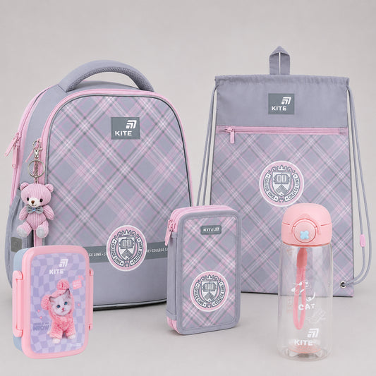 Шкільний набір Kite 5 в 1 Education College Line SET_K26-555S-1